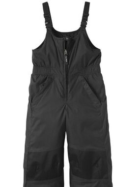 L.L. Bean Black Kids Snow Overalls Bibs